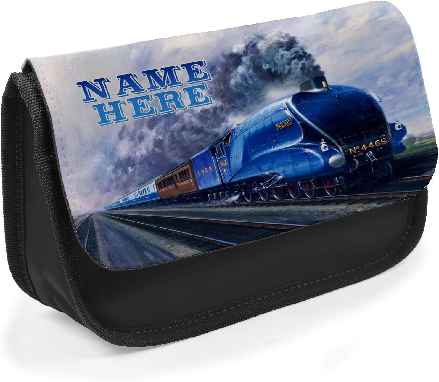 Personalised Mallard Steam Train Pencil Case Medication Bag MS01