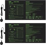 HBN Durable Seedling Heat Mat 10x20 Waterproof 17.5W 230-240V (2pc)