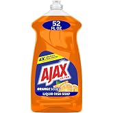 Ajax Ultra Liquid Dish Soap, Triple Action, Orange Scent, 52 fl oz | Dish Detergent, Ajax Dish Soap, Dish Liquid, 4x Grease &amp; Stain Fighting, Deep-Cleaning, Soft on Hands, Dishwashing Detergent