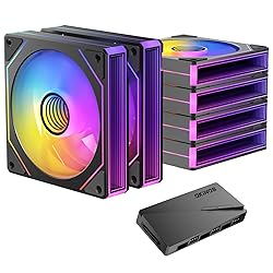 Okinos, 6 Pack RGB Fans, Infinity Mirror, Cable