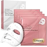 Liftouch Korean Overnight Collagen Face Mask (4 PACKS) - Hydrating Deep Collagen Mask for Women - Anti-Aging Bio-Collagen Real Deep Mask - Glass Skin Facial Treatment