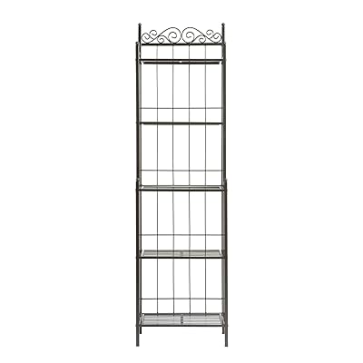 Home Decorators Celtic Metal Baker's Rack, 69.25"H x 19.5"W, Grey