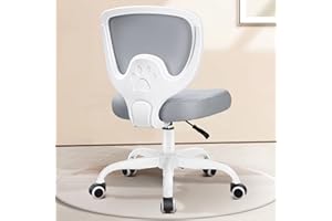 Primy Kids Desk Chair, Ergonomic Children Study Computer Chair Adjustable, Breathable Mesh Office Chair with Wheels, Armless Rolling Swivel School Task Chair for Boys Girls Age 4-12 in Home Bedroom