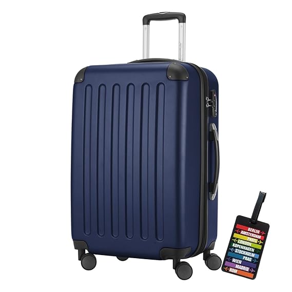 HAUPTSTADTKOFFER® Hartschalen Koffer SPREE 1203 · NEU 4 Doppel-Rollen · MATT · TSA Zahlenschloss · + KOFFERANHÄNGER (82 Liter