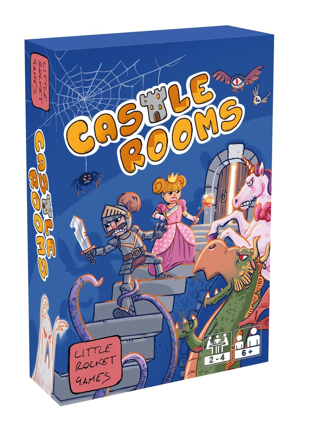 LITTLE ROCKET GAMES Castle Rooms Board Game in Italian/English