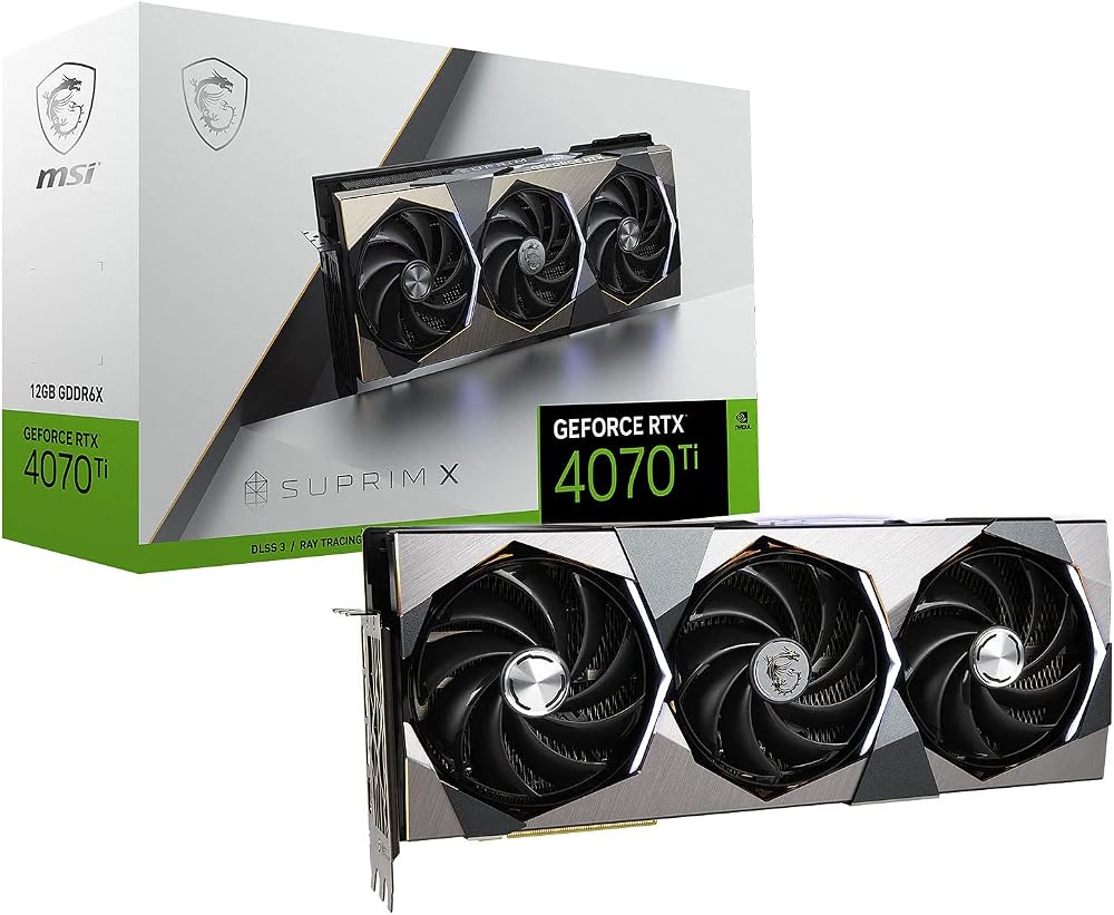 MSI RTX 4070 Ti SUPRIM X 12G Graphics Card Fan NEW