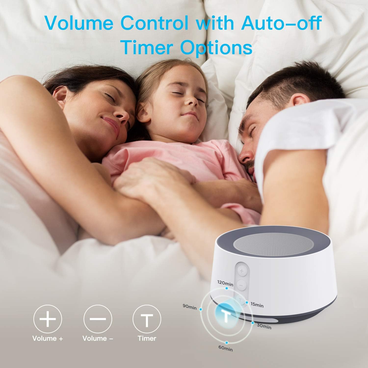 Letsfit White Noise Machine with Adjustable Baby Night Light for Sleeping, 14 High Fidelity Sleep Machine Soundtracks, Timer and Memory Feature, Sound Machine for Baby, Adults, Home and Office: Health & Personal Care
