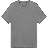 Tinncana 90S Thread Count 100% Merino Wool Lightweight Base Layer T-Shirt, Unisex Ultrafine 90S Thermal Breathable T-Shirt