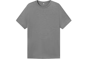 Tinncana 90S Thread Count 100% Merino Wool Lightweight Base Layer T-Shirt, Unisex Ultrafine 90S Thermal Breathable T-Shirt