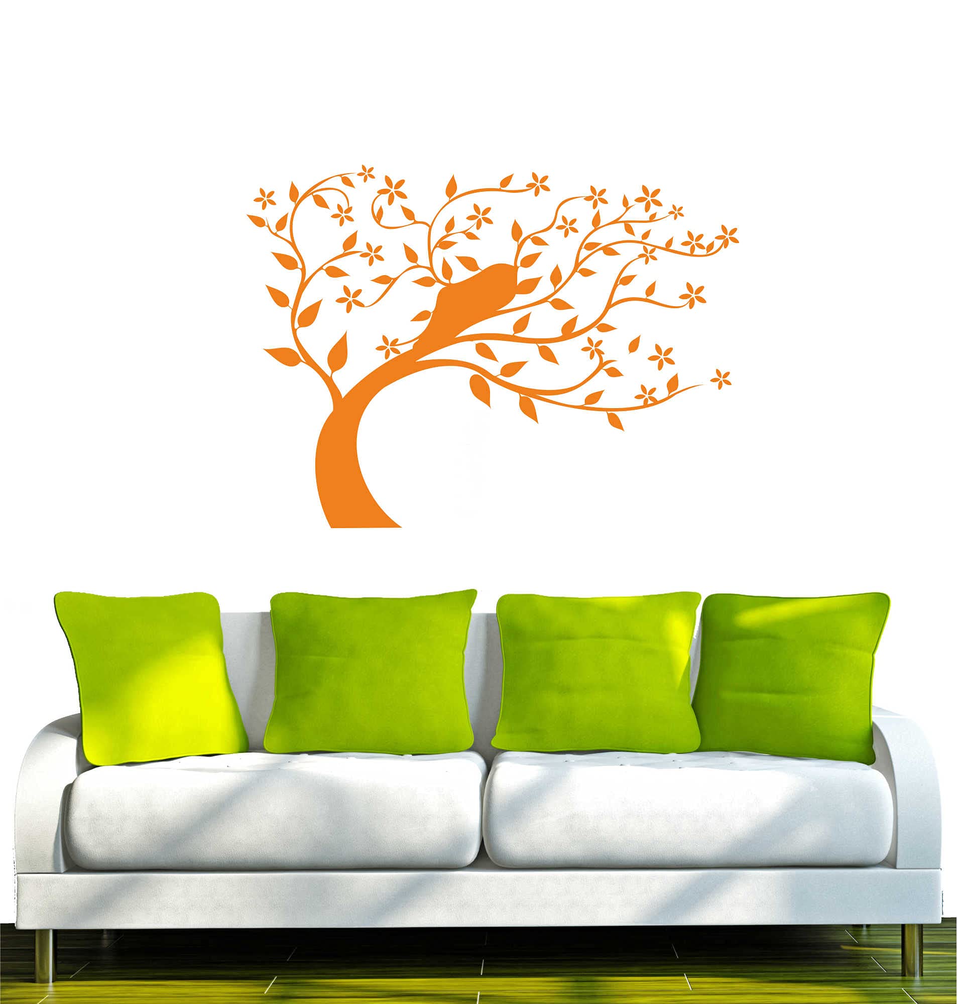 Indigos Wall Decal, Orange