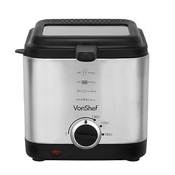 VonShef Compact 1.5L Deep Fat Fryer
