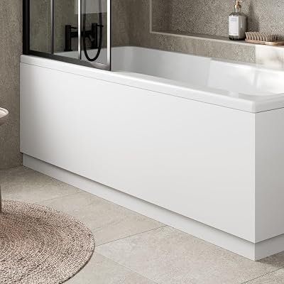 Aurora Modern 1700mm Front Bath Panel 18mm MDF White Gloss