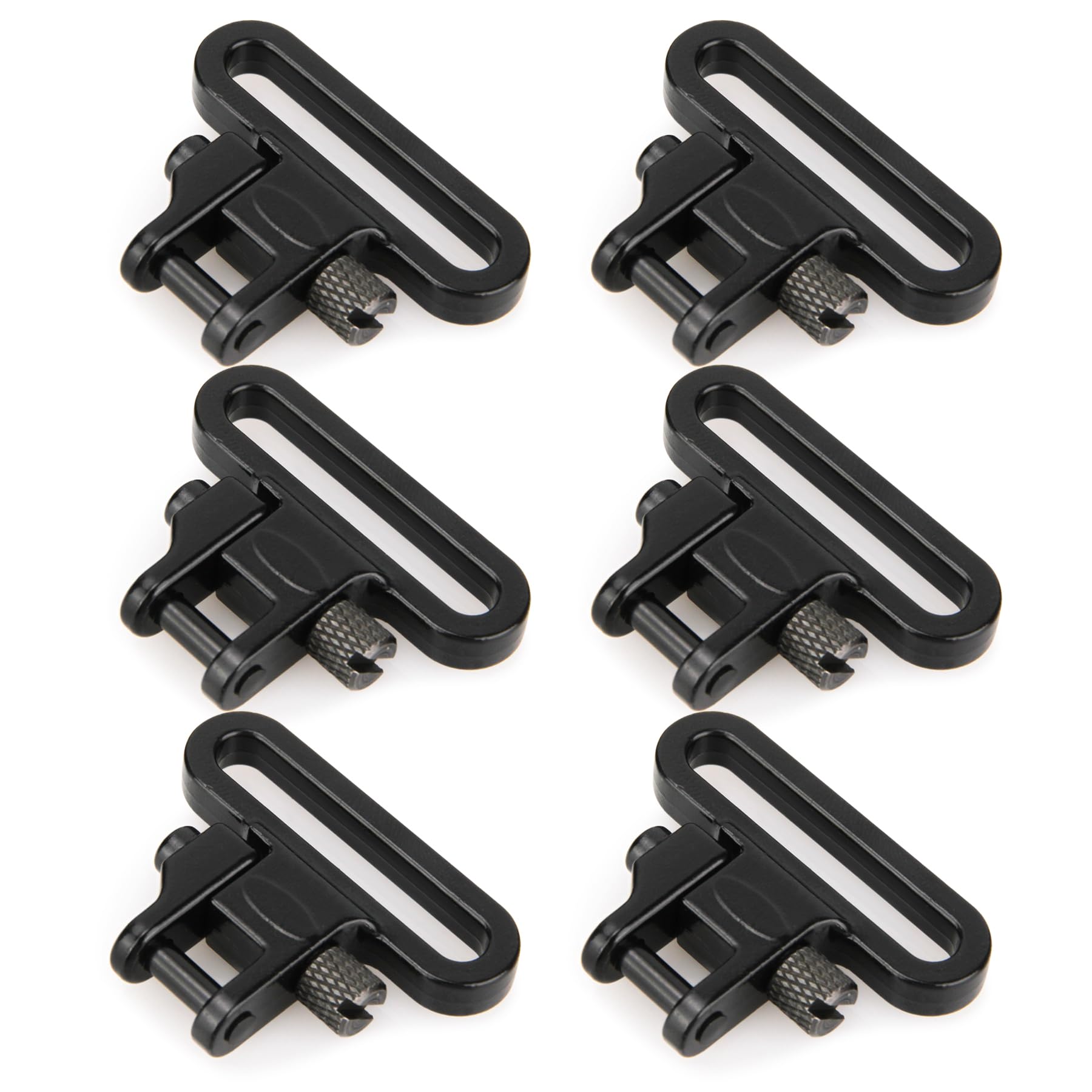 VicBre 6PCS Heavy Duty Sling Swivels,1.25" Quick Attach/Release Rifle Sling Clips, Two Point Sling Mount