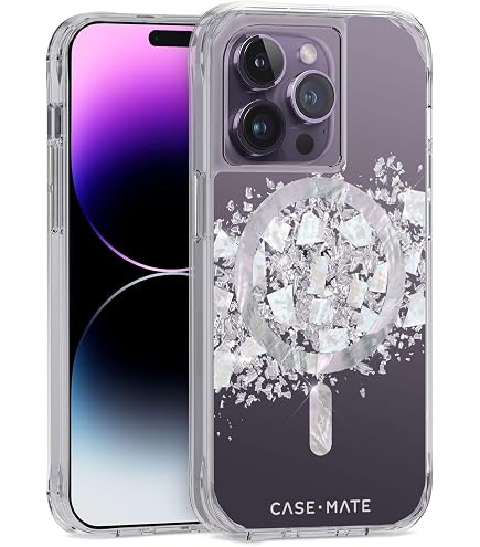 Custodia NALIA MagPower Per IPhone 14 Pro Max Con Glitter E 2 Vetri Protettivi | Cover Magnetic MagSafe Trasparente Con Brillantini E Protezione Display - 3