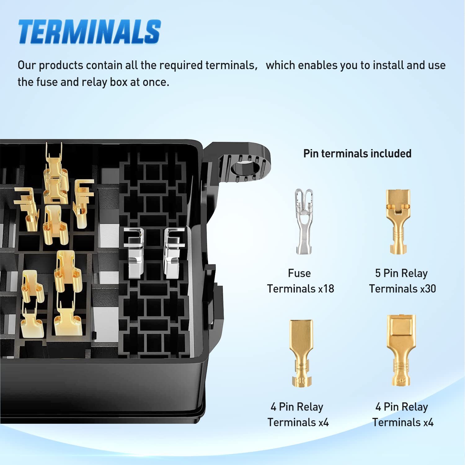 Mua Nilight 12V Fuse Relay Box 6 Relays 6 Slots ATC ATO Blade Fuse ...