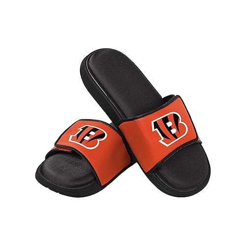FOCO Cincinnati Bengals NFL Mens Foam Sport Slide - S