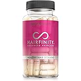 Hairfinity Hair Vitamins - Scientifically Formulated with Biotin, Amino Acids, and a Vitamin Supplement That Helps Support Hair Growth - Vegan - 60 Veggie Capsules (1 Month Supply)