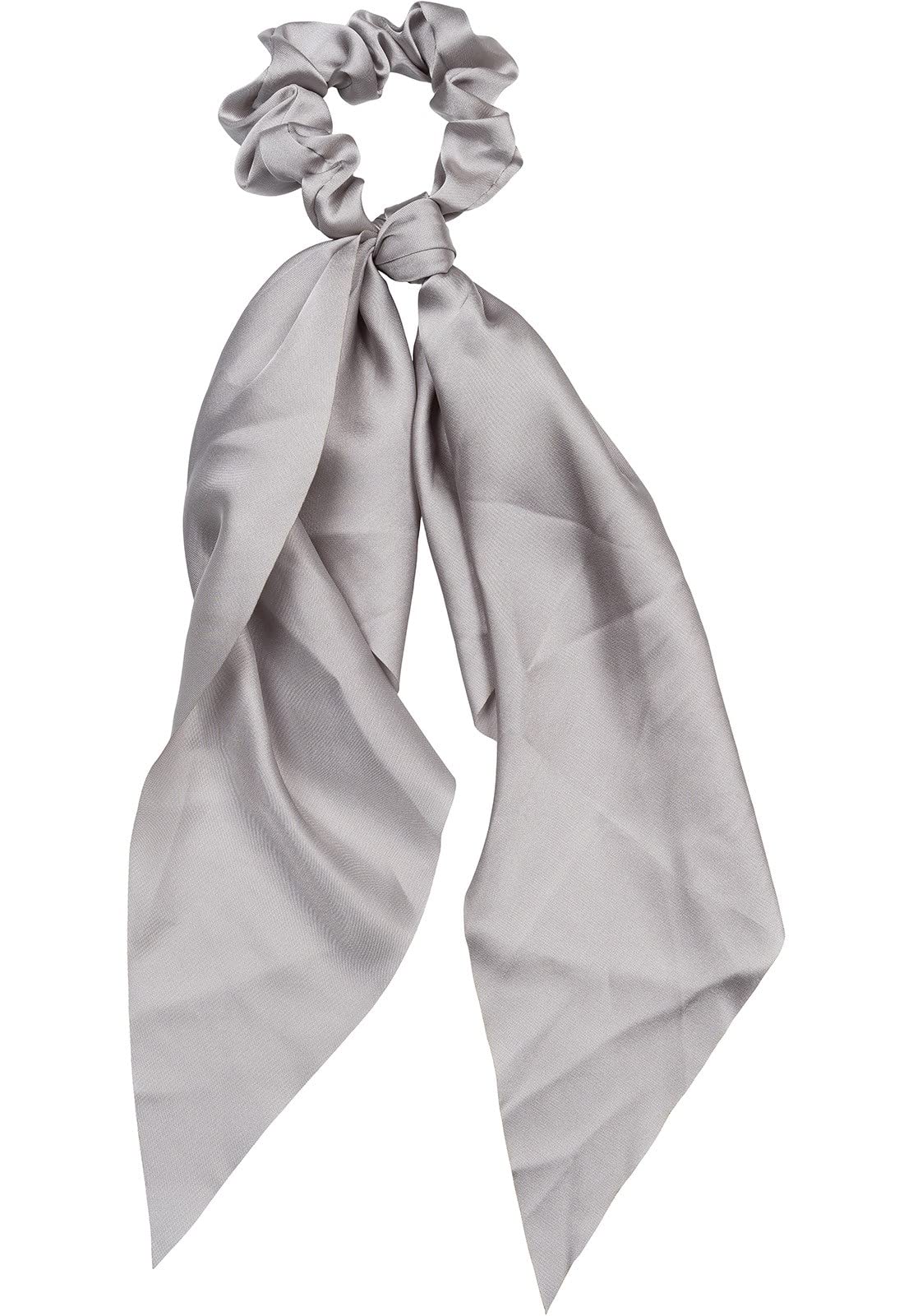 styleBREAKER ladies hair tie unicoloured with bow in retro style, elastic, scrunchie, braid, hair band 04027040, Colour:Grey — image 1