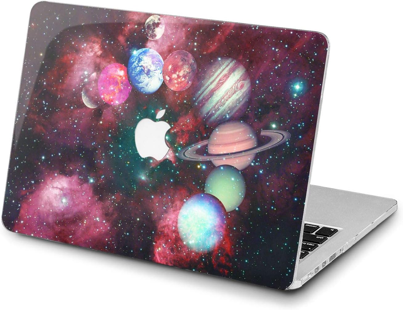 Lex Altern Hard Case for Apple MacBook Pro 15 Air 13 inch Mac Retina 12 11 2020 2019 2018 2017 2016 Red Plastic Print Laptop Planets Outer Space Galaxy Touch Bar Design Pattern Cover Stars Women