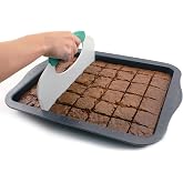 BergHOFF Perfect Slice 2Pc Non-stick 11" x 14" Cookie Sheet, Slicer | Rectangular, Wide Silicone Handle, Portion Control, Oven Safe Up to 482&deg;F