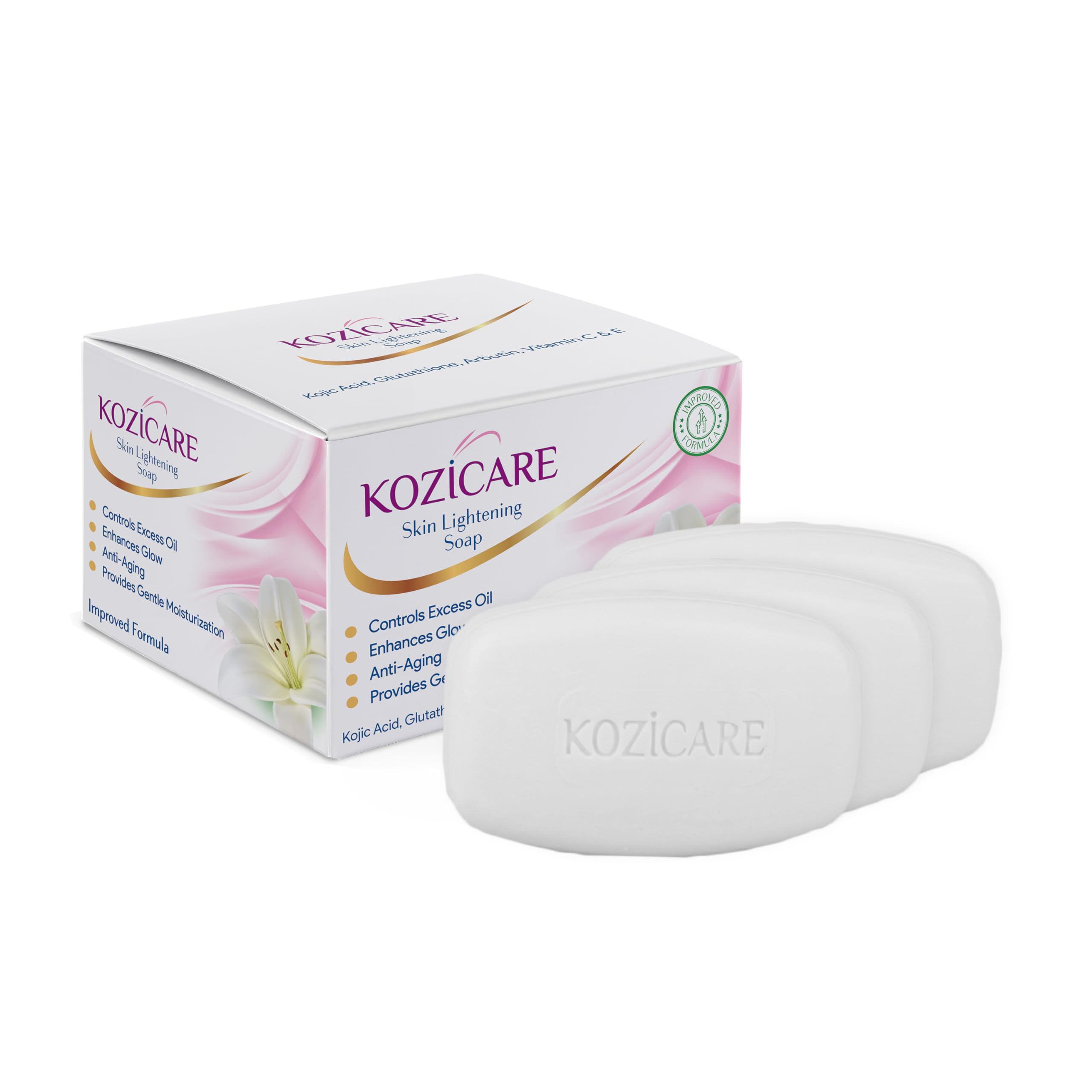 Kozicare Skin Whitening Soap, 75g (Pack of 3)