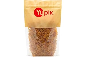 Yupik Golden Raisins, 1 kg, Kosher, GMO-Free, Whole Dried Fruits, Naturally Sweet, No Added Sugar, Seedless, Healthy Snacks, 