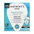 Summer's Eve Fragrance Free Daily Refreshing Feminine Wipes, Removes Odor, pH Balanced, 12 Count, 1 Pack