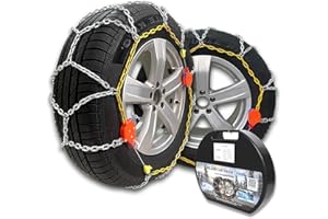 TRIXDEEN Auto Tightening Snow Chains 2025 - Alloy Steel Tire Chains for SUVs, Trucks & Family Vehicles, Set of 2, fit for Tires 235 245 255 265 275 285 and Perfect for Snow, Mud & Rugged Terrains, 0232605