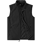 Outdoor Ventures Men's Casual Outerwear Vest Lightweight Winter Zip Up Sleeveless Jacket for Hiking Travel Golf Running