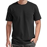 EKLENTSON Men's Cotton Pocket T-Shirts Short Sleeve Summer Tee Shirts Crew Neck Lightweight Basic Tees Casual Plain Tops