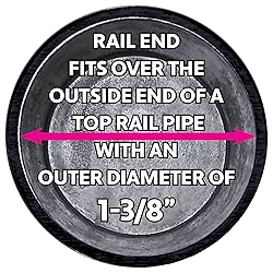 Jake Sales 1-3/8" Top Rail End for Chain Link Fence