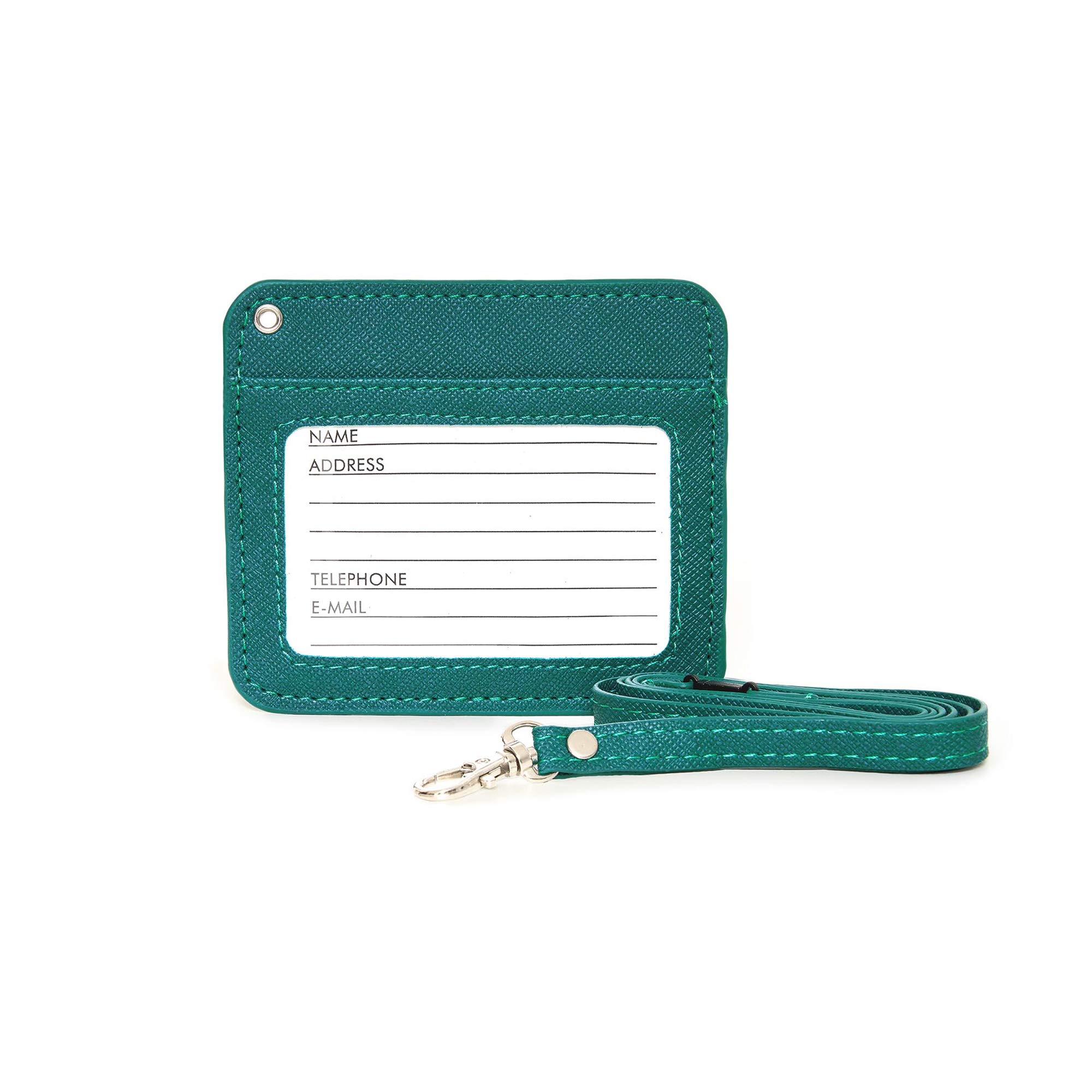Legami Badge Holder, Travel Accessories-Envelope for Credit Card Case Unisex-Adult, Petroleum Blue, Medium