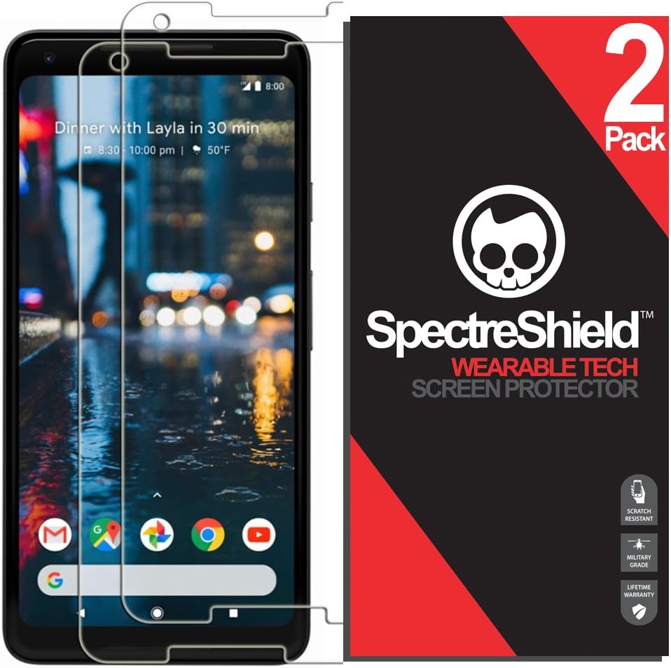 (2-Pack Screen Protector Compatible with Google Pixel 2 XL (6" inch) Screen Protector Case Friendly Accessories Flexible Full Coverage Clear TPU Film