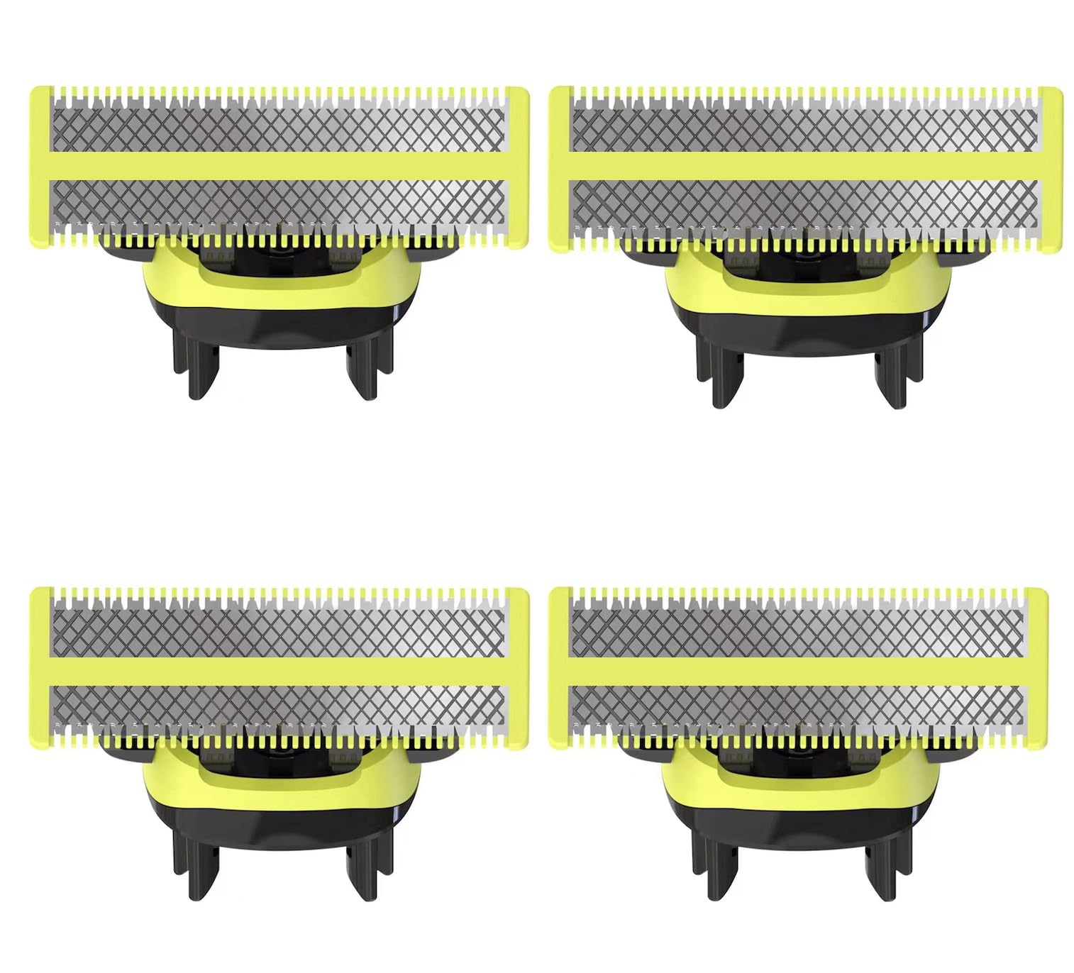 Photo 1 of 4-Pack replacement blades, compatible with Norelco One blades Suitable spare blades QP210/80 QP2515 QP2520 QP2630 QP2834 QP6510/31