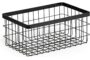 GET G.E.T. WB-964-MG Rectangular Metal Storage Wire Basket for Pantry, Produce and More, 9" x 6" x 4"