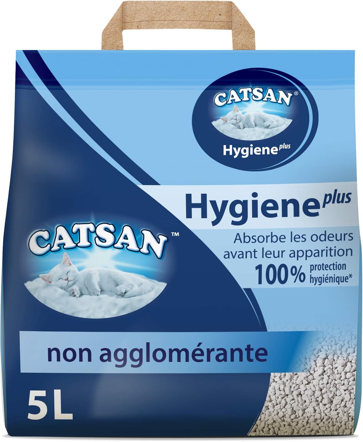 CATSAN Hygiène plus Litière minérale pour chat, 1 sac de 5L Amazon