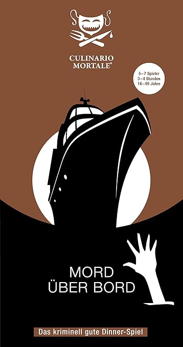 Culinario Mortale - Mord über Bord - Das Krimi-Dinner Spiel für Zuhause – Für 5-7 Personen