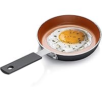 Gotham Steel Mini Egg and Omelet Pan with Ultra Nonstick Titanium & Ceramic Coating - 5.5", Dishwasher Safe, Stay Cool…