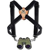 Trummul Binocular Harness Strap Best Chest Harness Strap for Hunters Photographers and Golfers (Black)