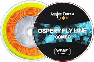 ANGLER DREAM 100FT WF3F WF5F WF8 Fly Fishing Line Combo Weight Forward Fly Line with Braided Backing Tapered Leader Preload Fly Line with Welded Loop