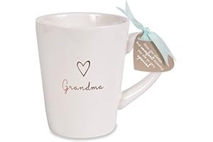 Pavilion Gift Company Stoneware 19561 Grandma Cup, 15 oz, Cream