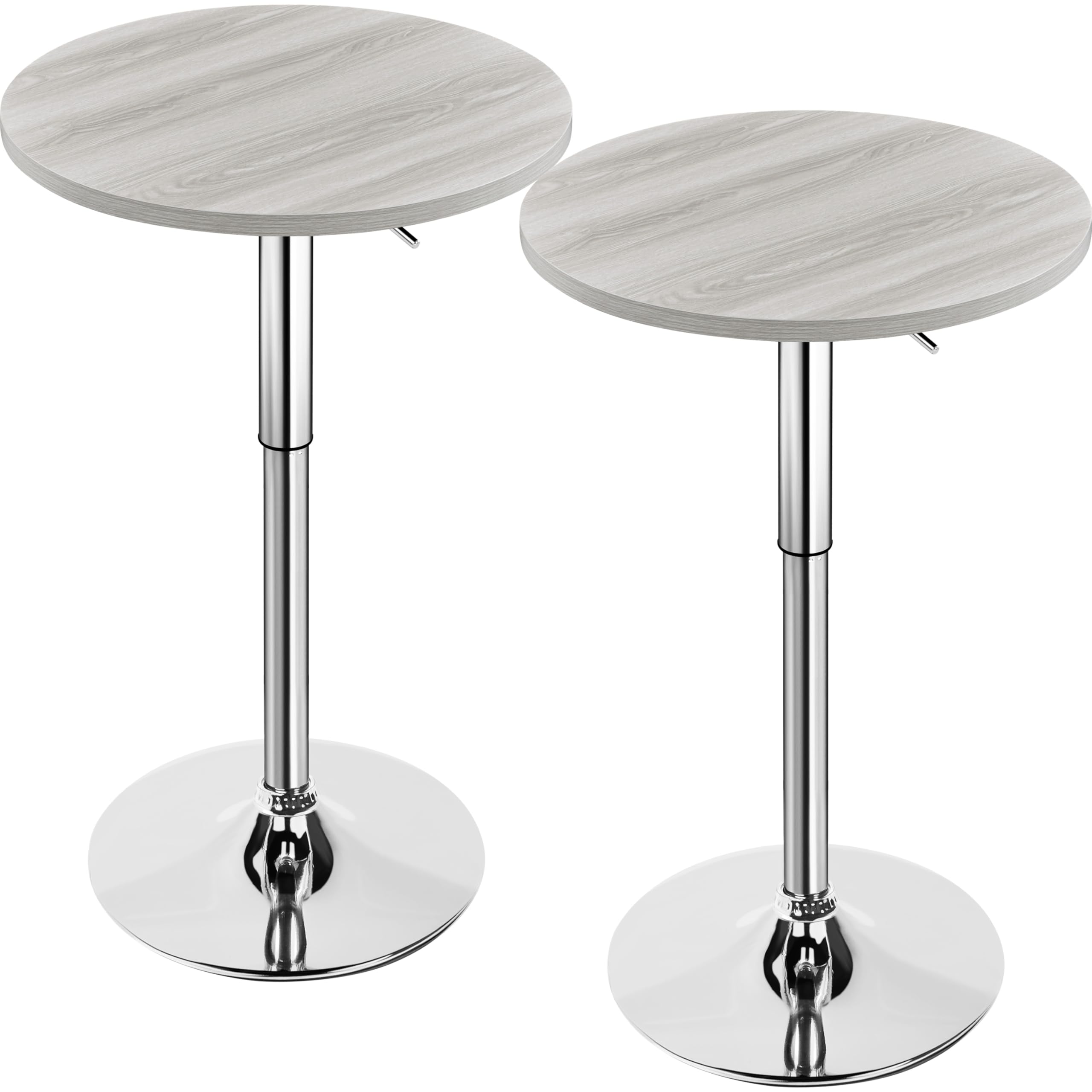 Yaheetech Round Bar Table, Adjustable Height and