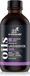 ArtNaturals 100% Pure Lavender Essential Oil - (4 Fl Oz / 120ml) - Premium Undiluted Therapeutic Grade Natural from Bulgaria - Aromatherapy for Diffuser, Sleep, Relaxation, Skin and Hair Growth