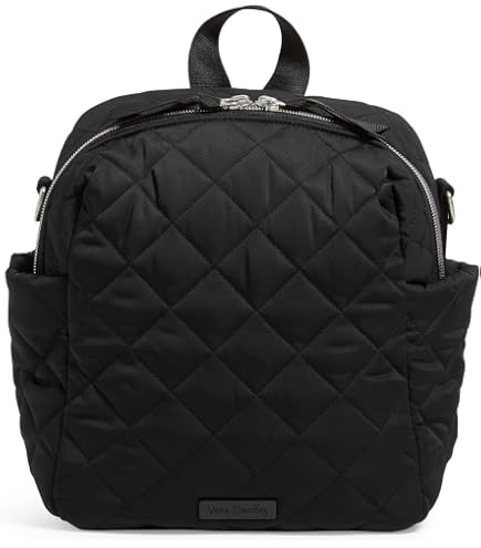 Vera Bradley Women's Cotton Utility Backpack, Black
