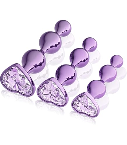Amazon.com: Glitter Gem Anal Plug Set - Purple : Health & Household