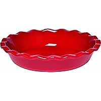 Emile Henry Pie Dish, 9", Burgundy Red