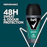 Sure Men Sensitive Roll On Deodorant Antiperspirant 48h MotionSense 50 ml Pack 6 view 4