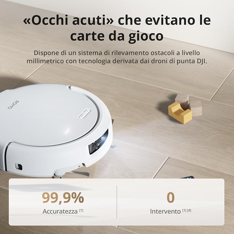 ROMO S robot aspirapolvere lavapavimenti, 25.000 Pa