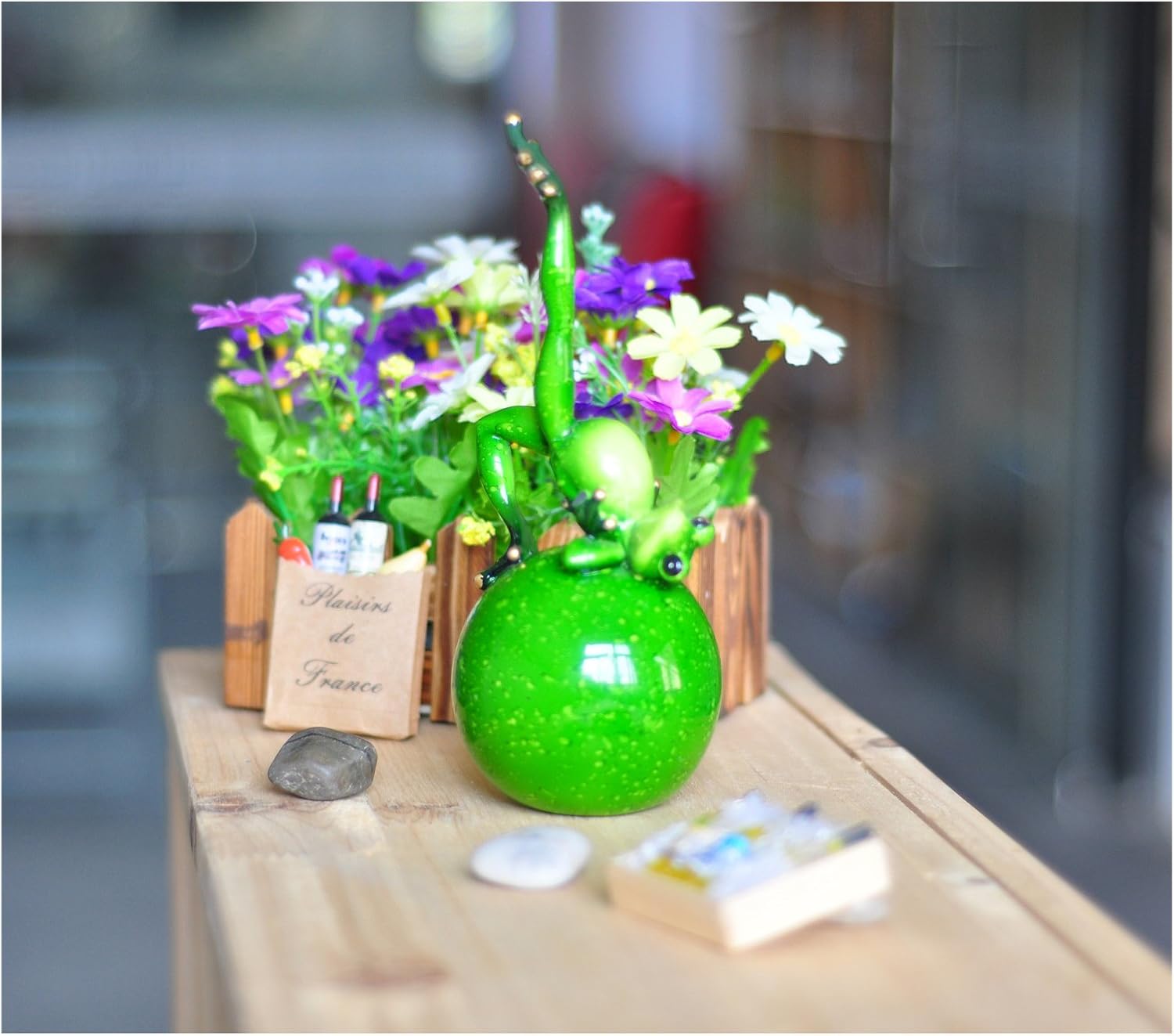 Best Contented Yoga Frog Garden Statue