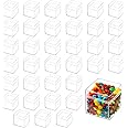 36 Pack Acrylic Box, Small Clear Plastic Square Cube Box with Lids, Candy Storage Container, for Candy Pill, Tiny Jewelry, Cosmetics, Jewelry, Party Favor